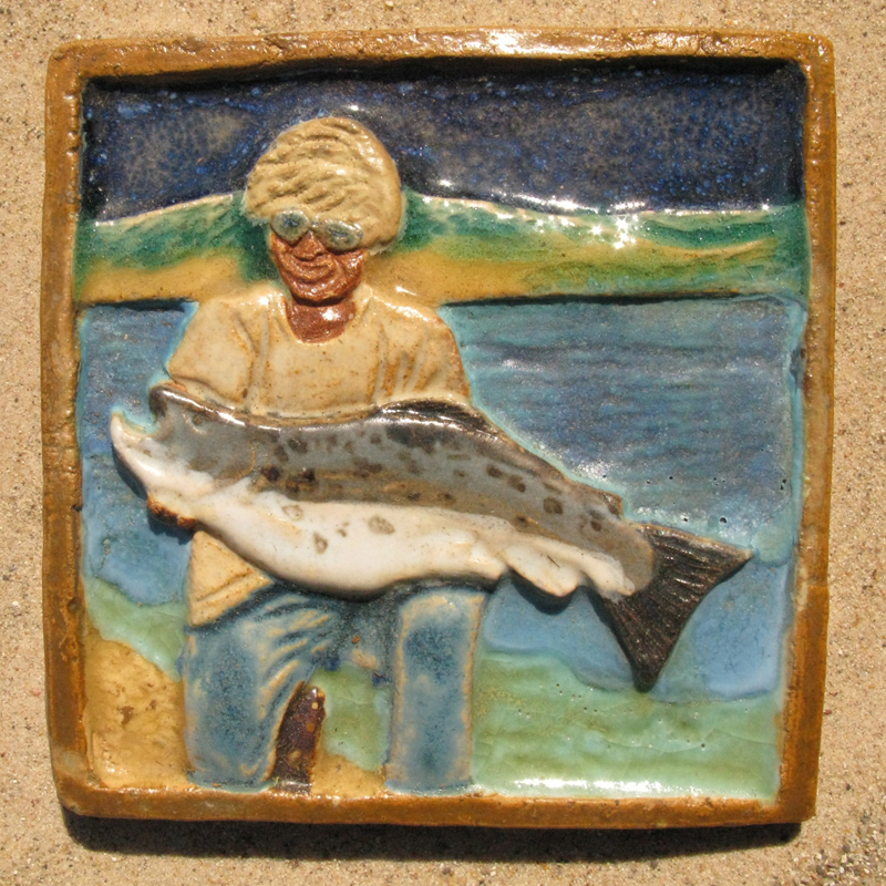 State Record Brown Trout Tile